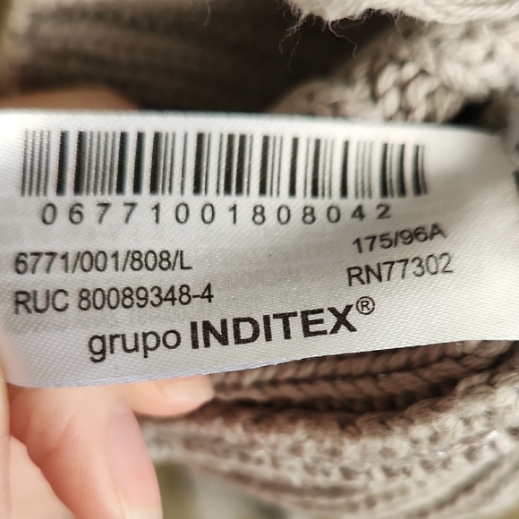 Zara Ribbed Distressed Sweater Metallic Silver - Picture 8 of 9